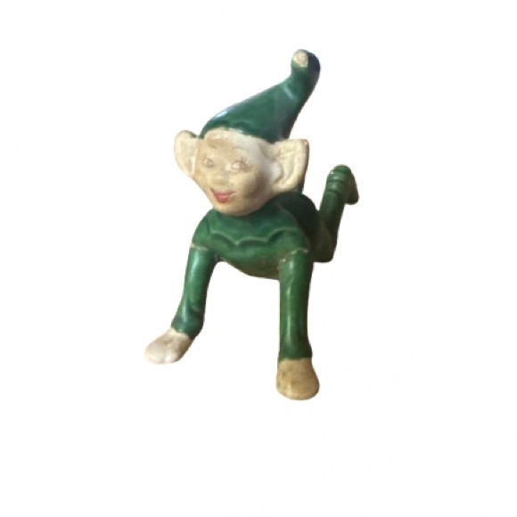 Other - 1950’s Charming Green Elf Figurine Pixie
